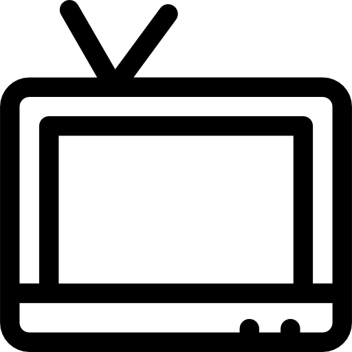 televisión Prosymbols Lineal icono