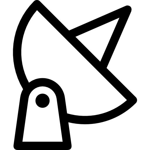 Спутниковая тарелка Prosymbols Lineal иконка