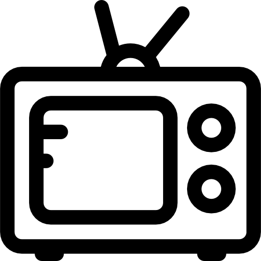 televisione Prosymbols Lineal icona
