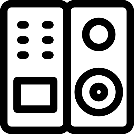 głośnik Prosymbols Lineal ikona
