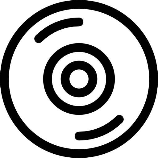 disco compacto Prosymbols Lineal Ícone