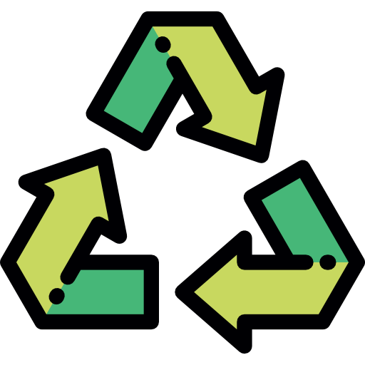 Recycle Detailed Rounded Lineal color icon