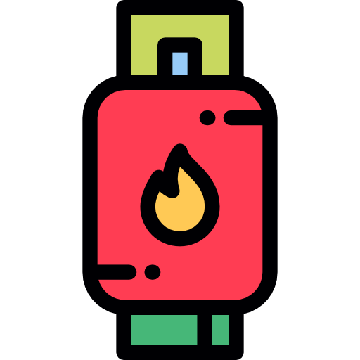 gas Detailed Rounded Lineal color icon