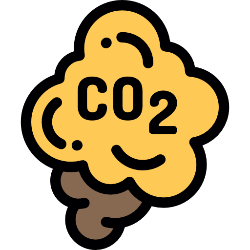 co2 Detailed Rounded Lineal color icon