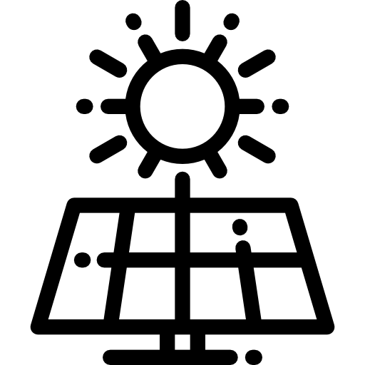 Solar panel Detailed Rounded Lineal icon