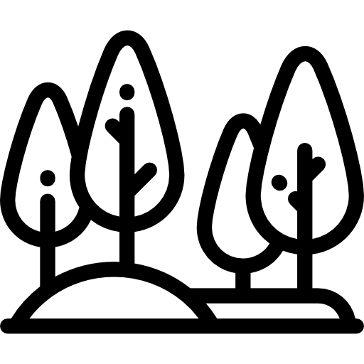 森 Detailed Rounded Lineal icon