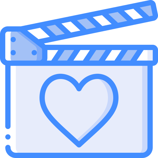 clapperboard Basic Miscellany Blue icon