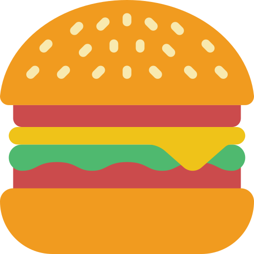 Бургер Basic Miscellany Flat иконка