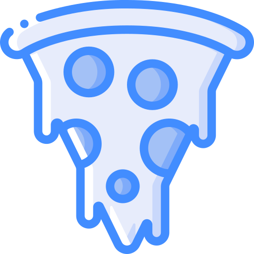 pizza Basic Miscellany Blue Ícone