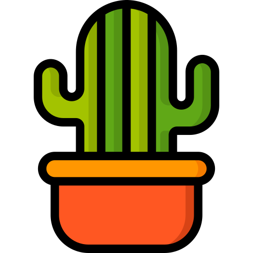 cactus Basic Miscellany Lineal Color icoon
