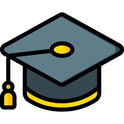 Mortarboard Basic Miscellany Lineal Color icon