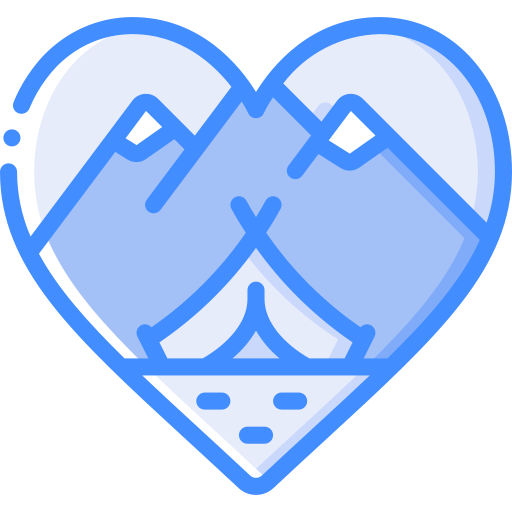 camping Basic Miscellany Blue icon