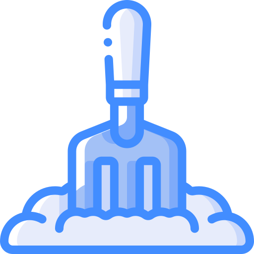Fork Basic Miscellany Blue icon