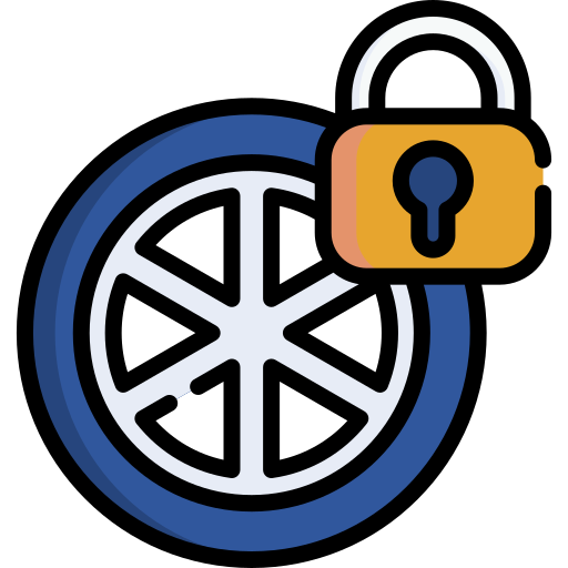 Locked car Special Lineal color icon