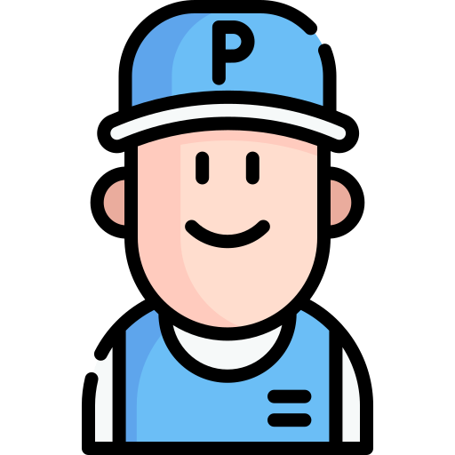 Parking worker Special Lineal color icon