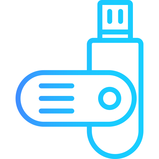 flash-disk Generic Gradient icon