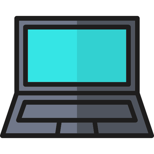 komputer przenośny Generic Outline Color ikona
