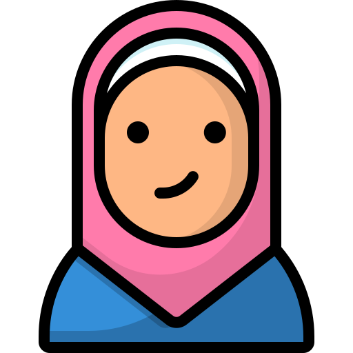 muslimah Generic Outline Color icon