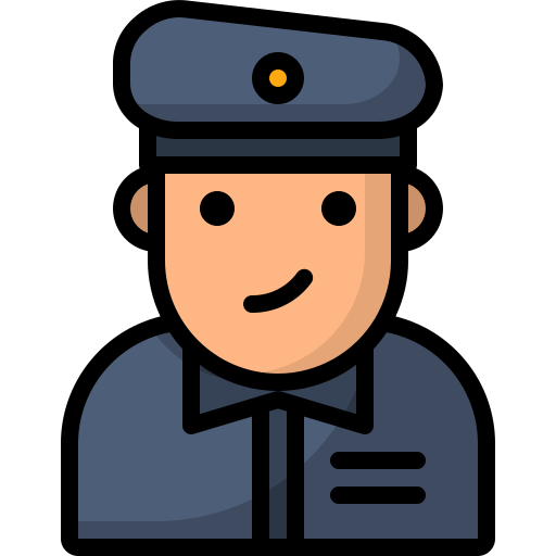 Полиция Generic Outline Color иконка