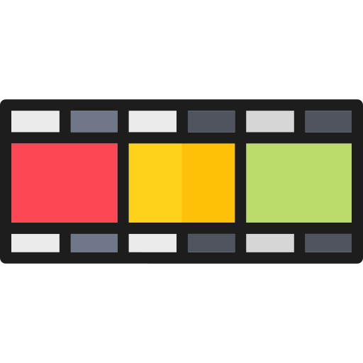 negatieve film Generic Outline Color icoon