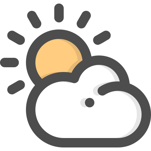 nublado Generic Outline Color icono