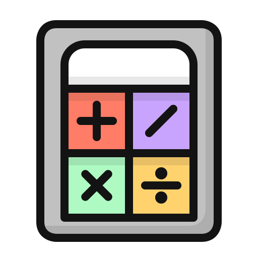matematyka Generic Outline Color ikona