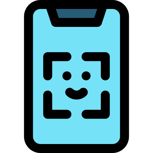 gesichts-id Generic Outline Color icon