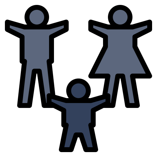 Family Generic Outline Color icon