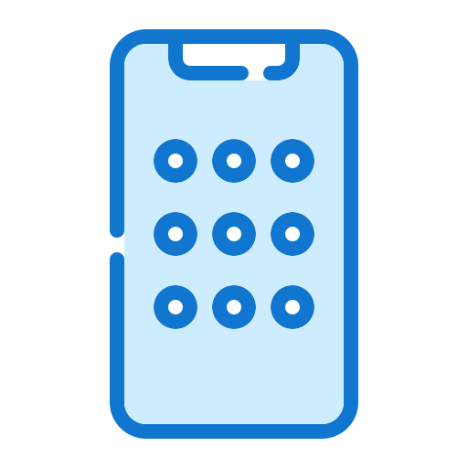 Pattern lock Generic Blue icon