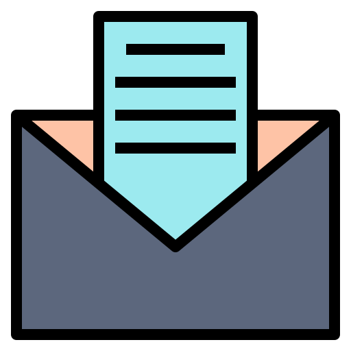 Message Generic Outline Color icon