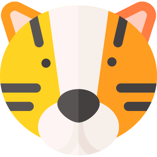 Тигр Basic Rounded Flat иконка