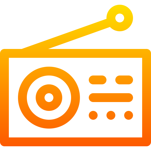radio Basic Gradient Lineal color icona