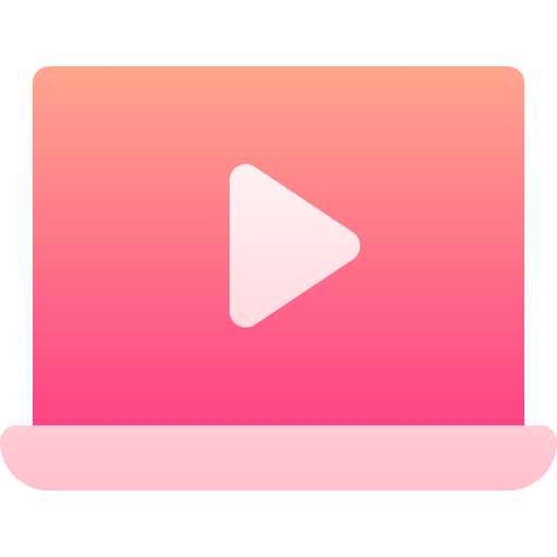 Video player Basic Gradient Gradient icon