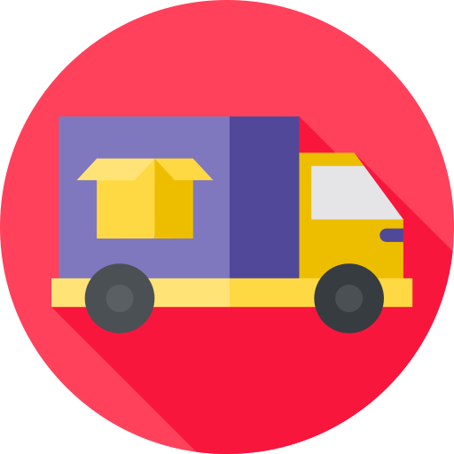 vrachtwagen Flat Circular Flat icoon