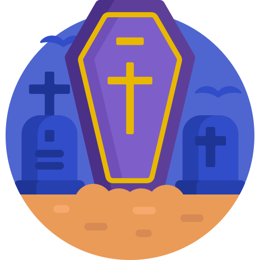 Coffin Detailed Flat Circular Flat icon
