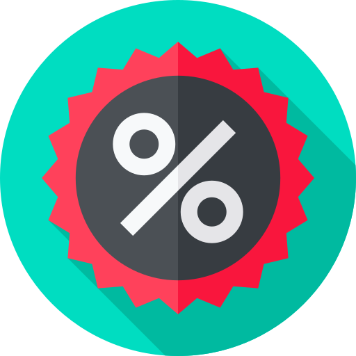 Discount Flat Circular Flat icon