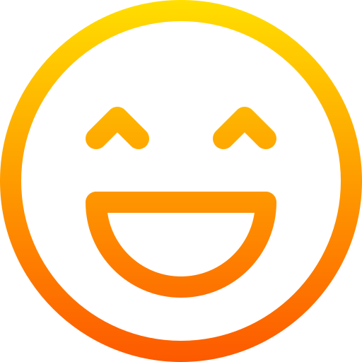 szczęśliwa twarz Basic Gradient Lineal color ikona