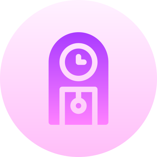 뻐꾸기 시계 Basic Gradient Circular icon
