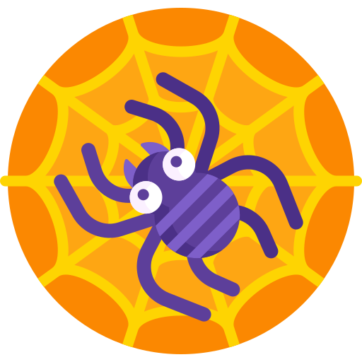 Spider web Detailed Flat Circular Flat icon