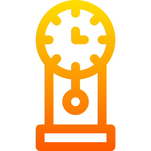 zegar z kukułką Basic Gradient Lineal color ikona