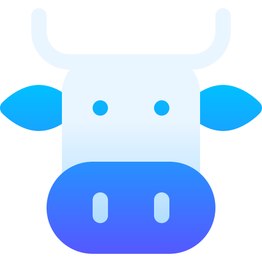 Cow Basic Gradient Gradient icon