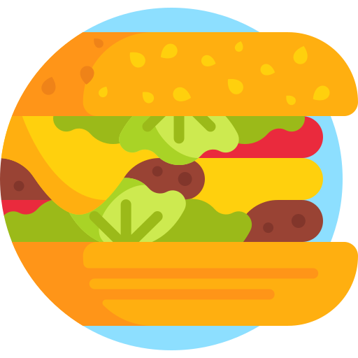 kanapka Detailed Flat Circular Flat ikona