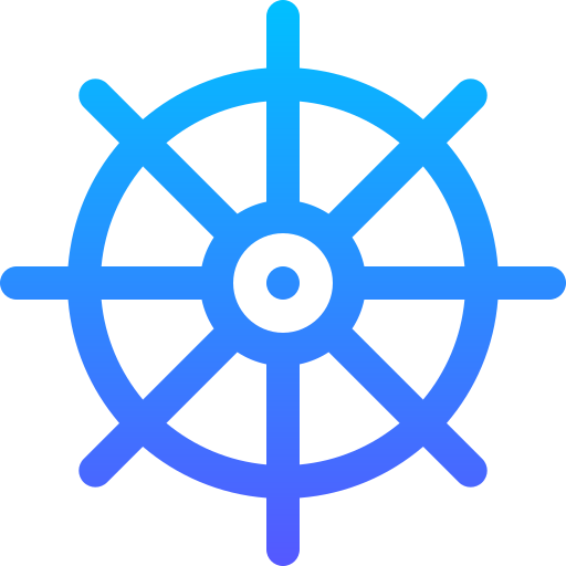 Dharma wheel Basic Gradient Lineal color icon