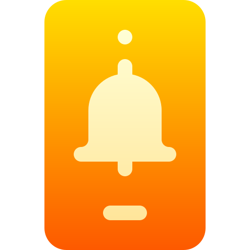 Notification bell Basic Gradient Gradient icon