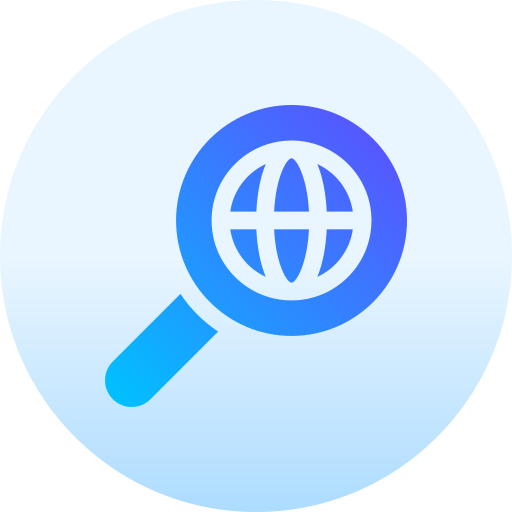 検索 Basic Gradient Circular icon