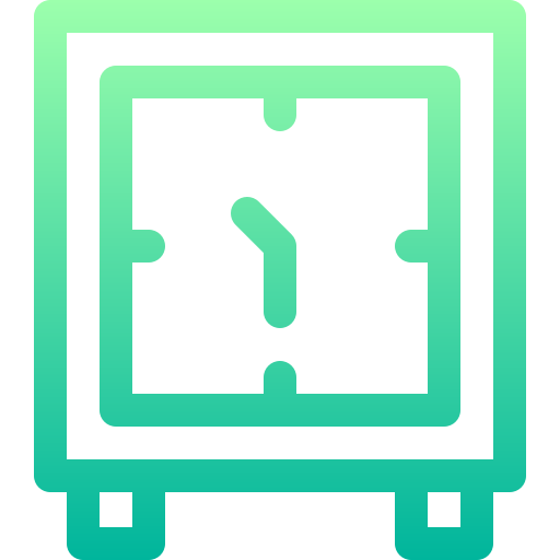 zegar biurkowy Basic Gradient Lineal color ikona