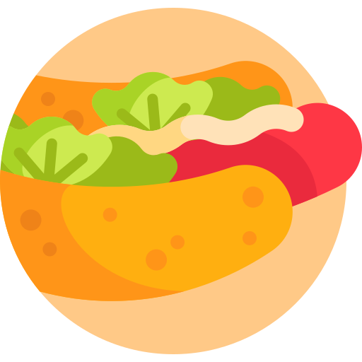 Hotdog Detailed Flat Circular Flat icon