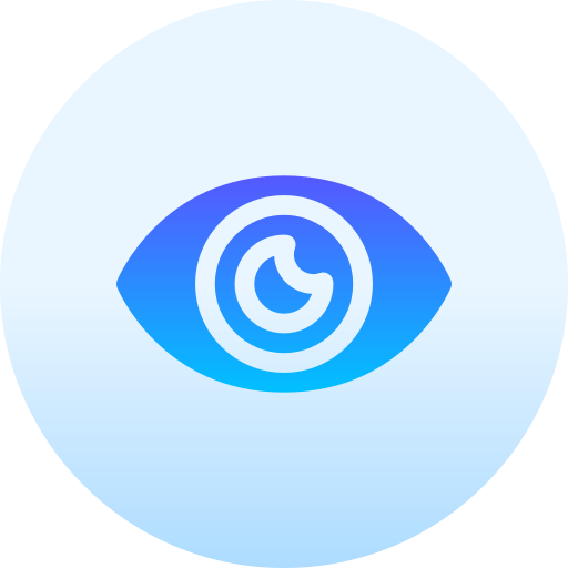 전망 Basic Gradient Circular icon
