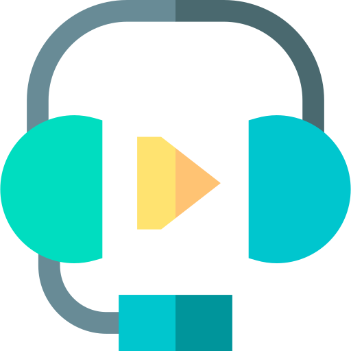 Audio Basic Straight Flat icon