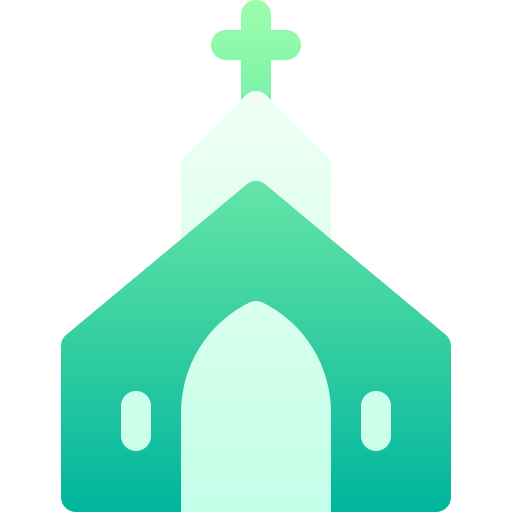 Église Basic Gradient Gradient Icône